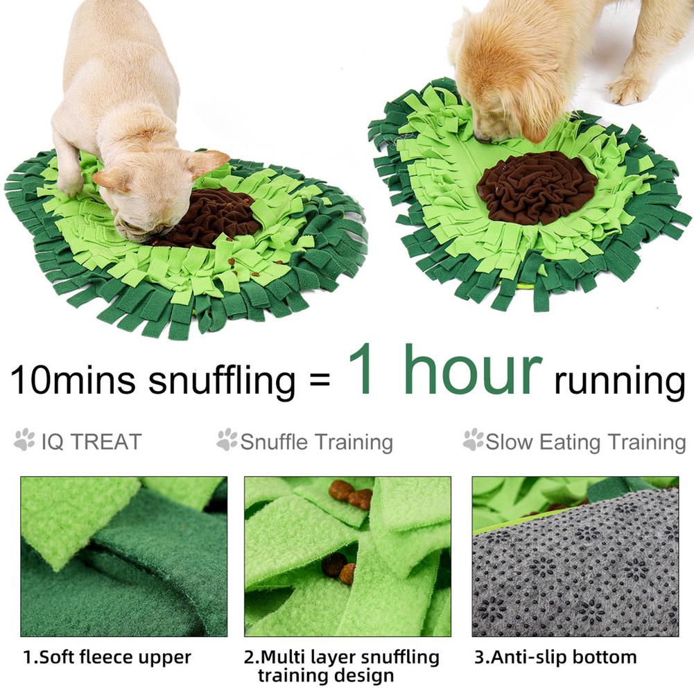 Dog Sniffing Puzzle Mat for Mental Stimulation and Treats