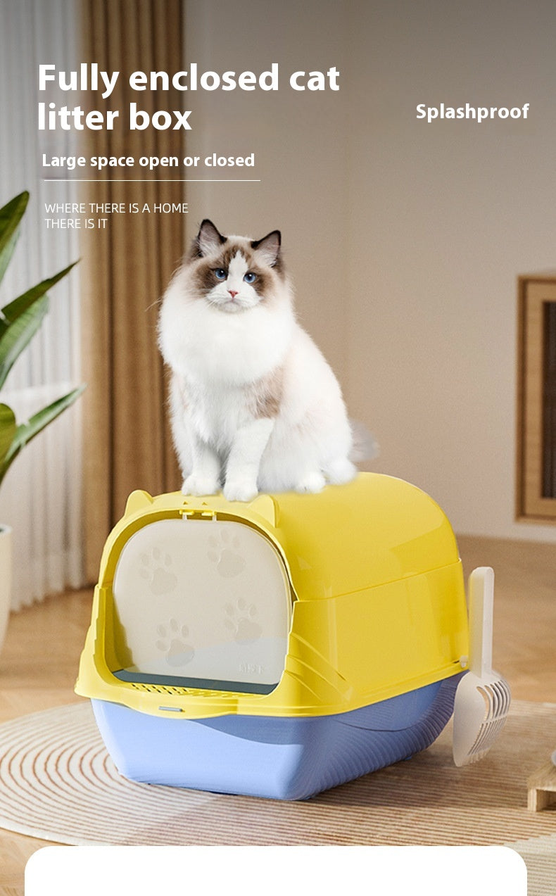 Covered Cat Litter Box – Less Mess, More Privacy