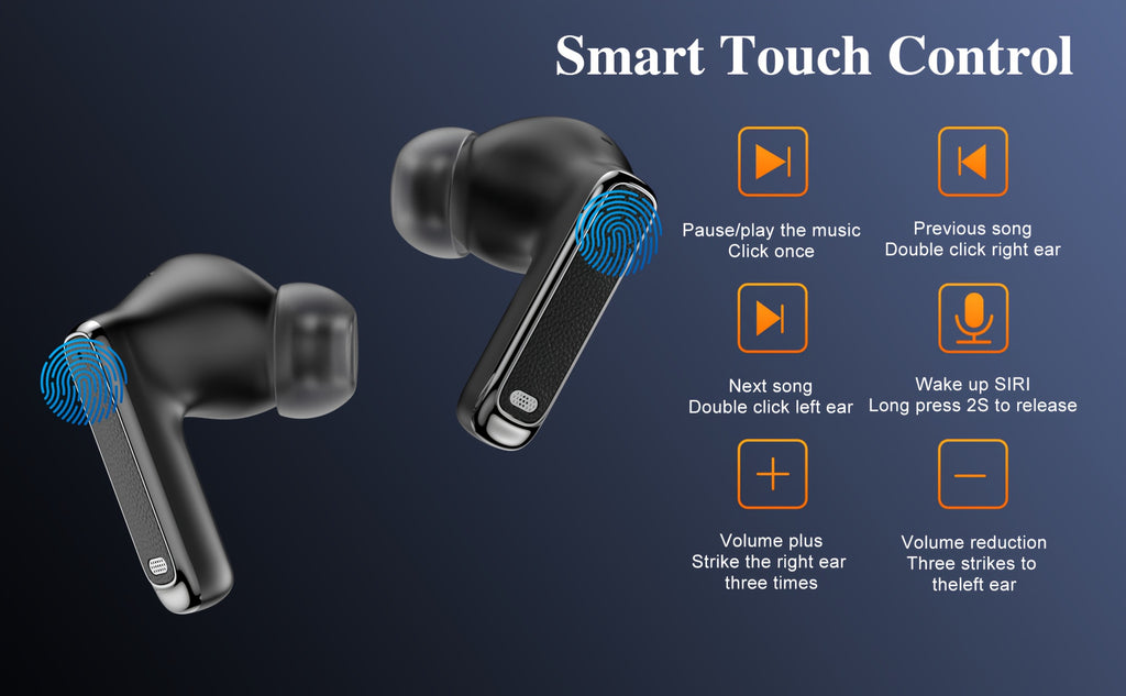 The New In-ear Wireless Sports Headphones With Battery Level Display Are Suitable For Travel, Gaming And Business