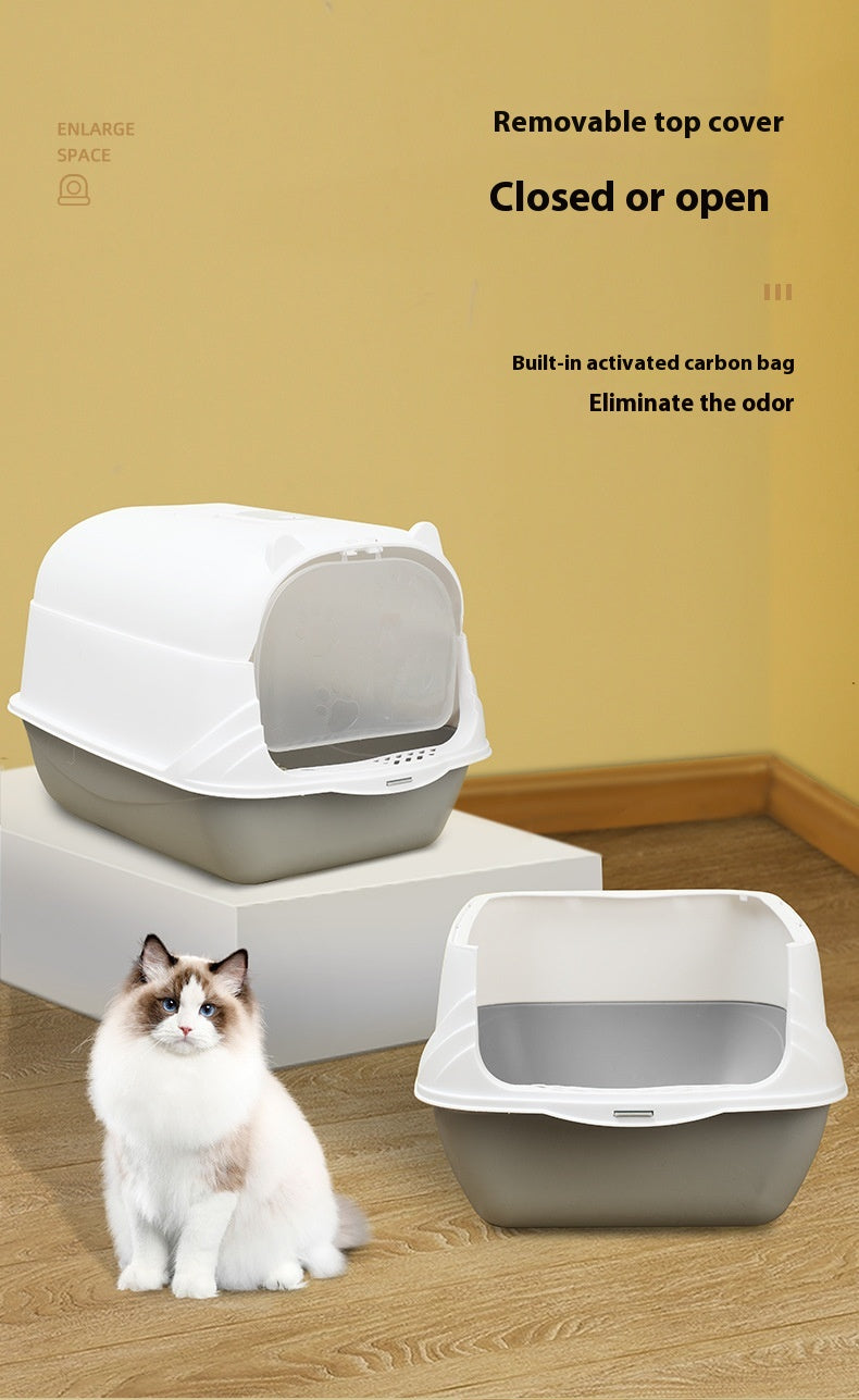 Covered Cat Litter Box – Less Mess, More Privacy