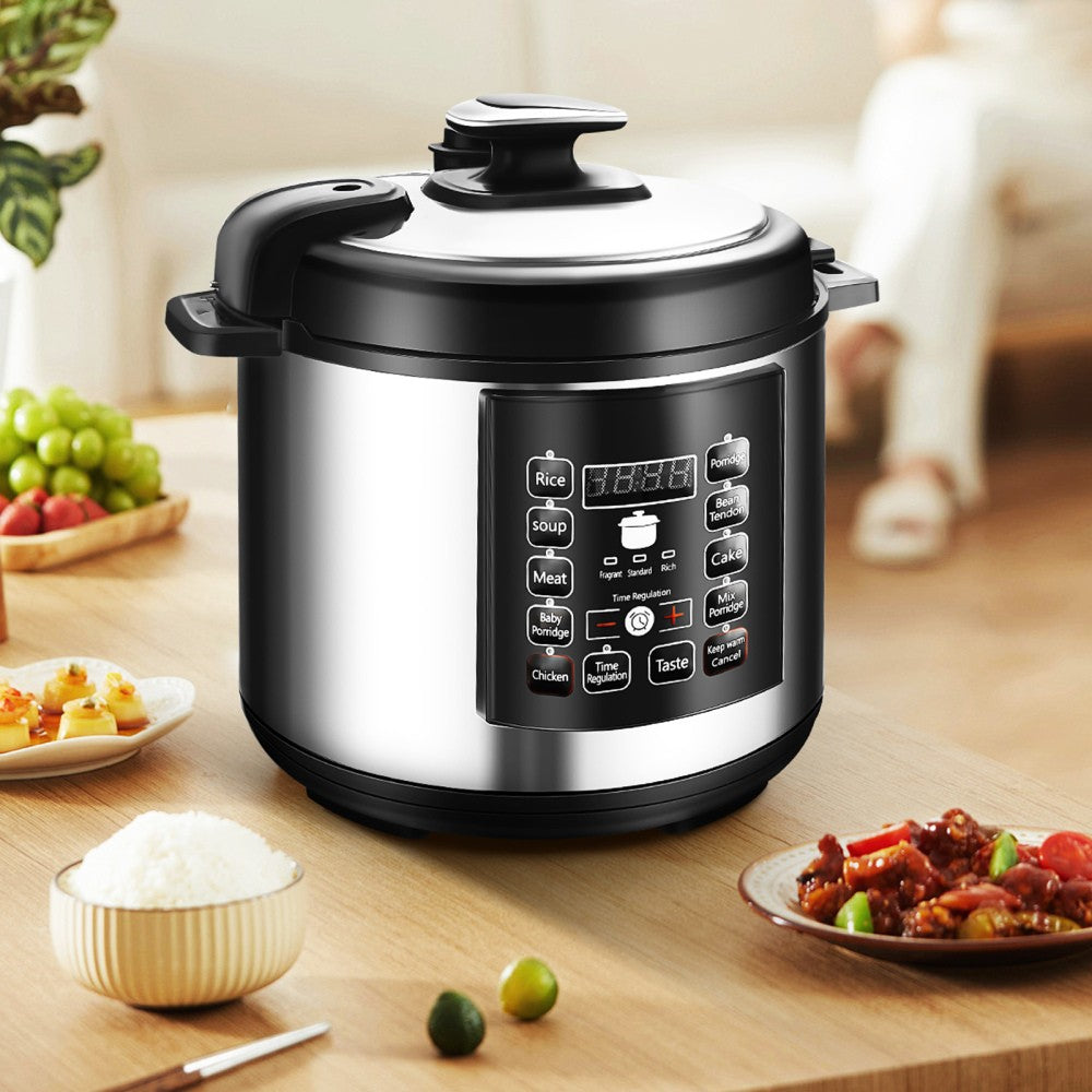 10-in-1 Electric Pressure Cooker Digital Insta Pot Programmable 6L Pot 1000W