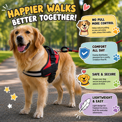Comfortable No-Pull Dog Harness for Everyday Walks