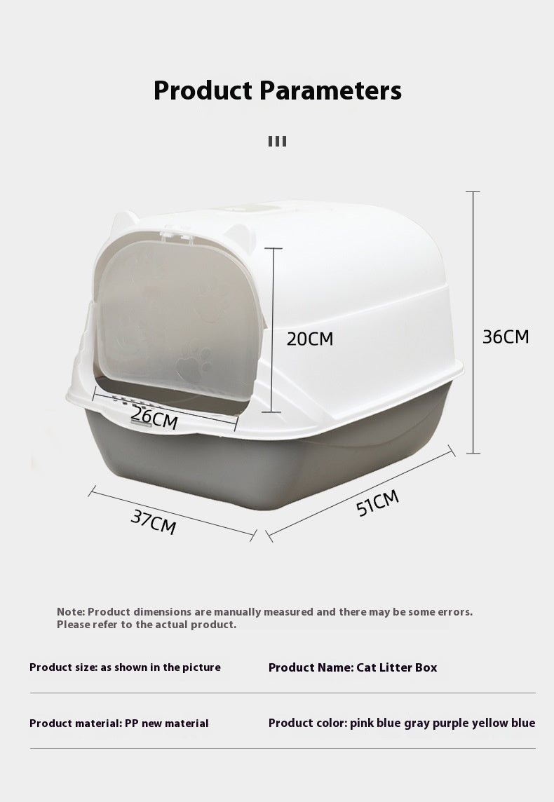 Covered Cat Litter Box – Less Mess, More Privacy