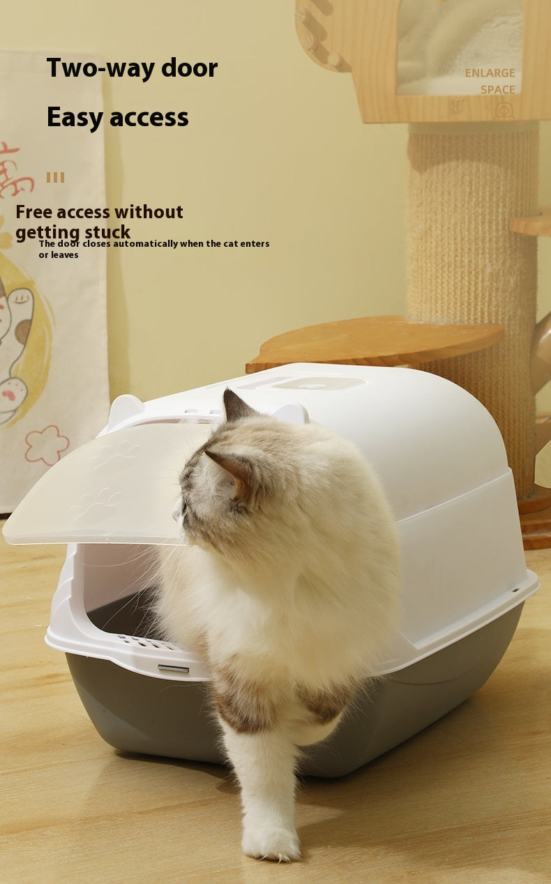 Covered Cat Litter Box – Less Mess, More Privacy